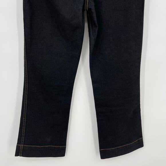 KHAITE | Fiona Cropped Flare Dark Indigo Denim Jeans 29 - Picture 10 of 12